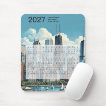 Calendário Arquitetura da Silhueta de Chicago 2027
