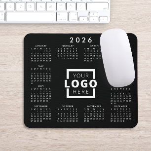 Mousepad Calendário corporativo do logotipo corporativo pa