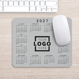 Mousepad Calendário corporativo do logotipo corporativo par
