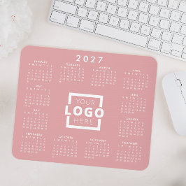 Mousepad Calendário corporativo do logotipo corporativo par