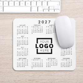 Mousepad Calendário corporativo do logotipo corporativo par