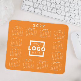 Mousepad Calendário corporativo do logotipo corporativo par
