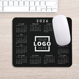 Mousepad Calendário corporativo do logotipo corporativo par