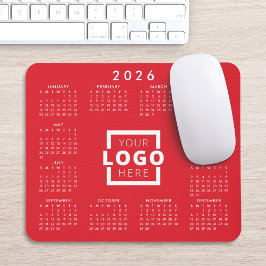 Mousepad Calendário corporativo do logotipo corporativo par