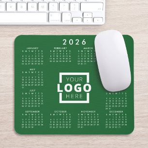 Mousepad Calendário corporativo do logotipo corporativo par