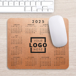Mousepad Calendário corporativo do logotipo corporativo par