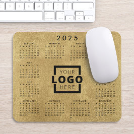 Mousepad Calendário corporativo do logotipo corporativo par