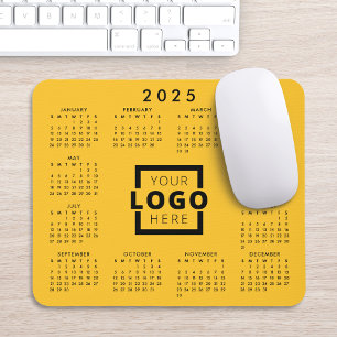 Mousepad Calendário corporativo do logotipo corporativo par