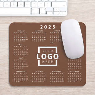 Mousepad Calendário corporativo do logotipo corporativo par