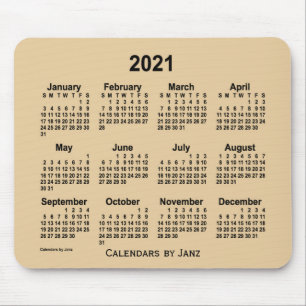 Mousepad Calendário das Cinzas Sepia 2021 por Janz Mouse P