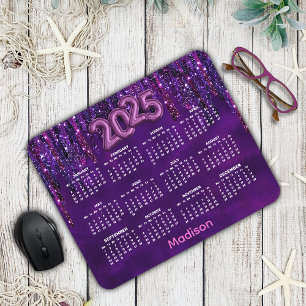 Mousepad Calendário das Unidades de Brilho de Unicórnio Rox