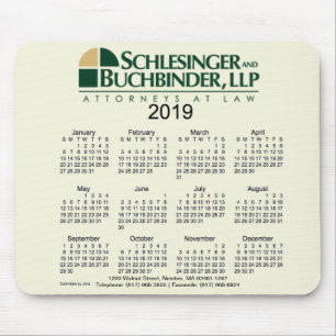 Mousepad Calendário de 2019 costumes pelo tapete do rato d