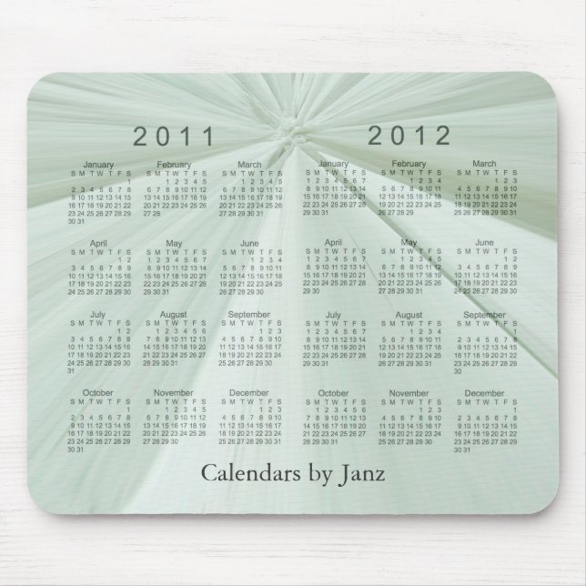 Mousepad Calendário de 2 Anos 2011 - 2012 (Frente)