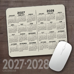 Mousepad Calendário de 2 Anos - vista anual