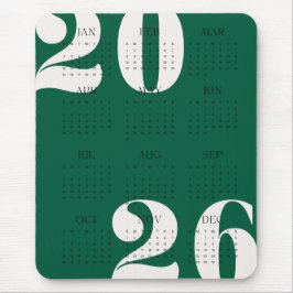 Mousepad Calendário de Ano de Cor Personalizado 2026