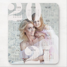 Mousepad Calendário de Ano de Fotografia e Cores Personaliz