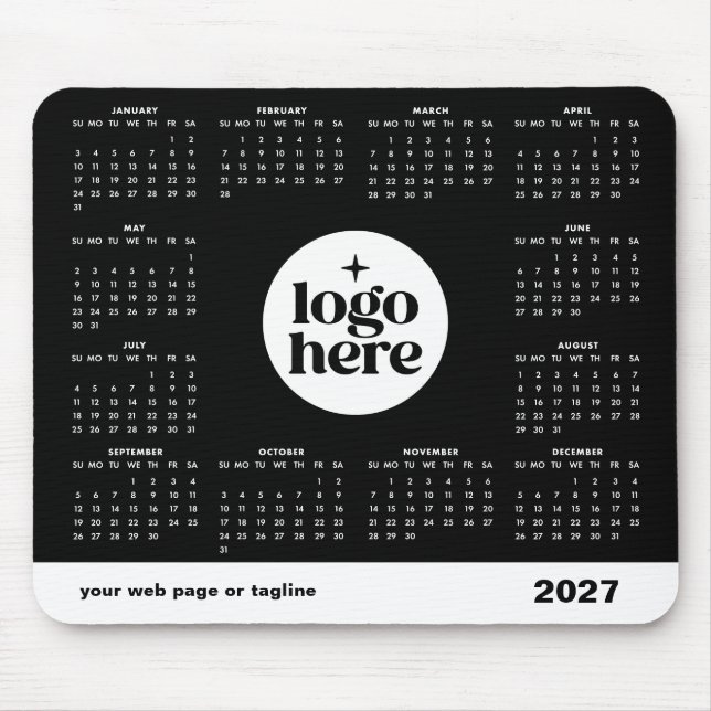Mousepad Calendário de Cores Personalizado Ano Comercial 20 (Frente)