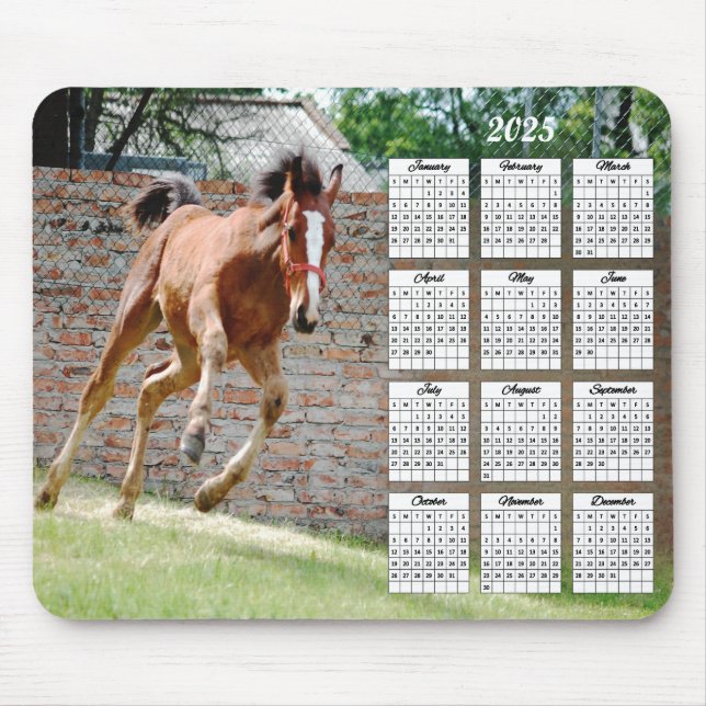 Mousepad Calendário de Execução de Colt 2025 (Frente)