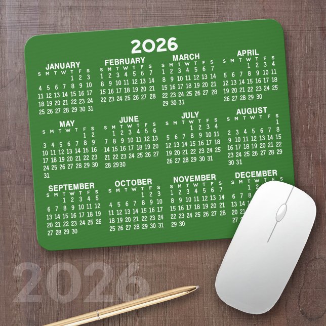 Mousepad Calendário de Exibição de Ano de Cheio 2023 - hori (2026 Calendar on a Mousepad)