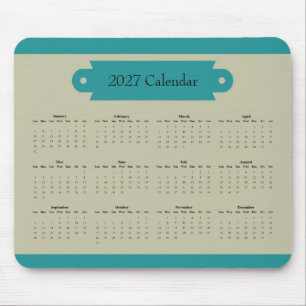 Mousepad Calendário de Mesa de Produtividade Personalizado