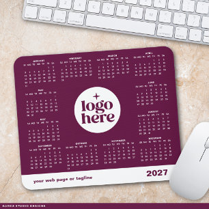 Mousepad Calendário de Mouse com Logotipo Empresarial 2027