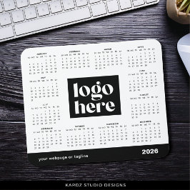 Mousepad Calendário de Mouse do Ano Completo de 2026 para N