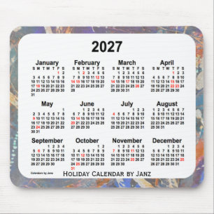 Mousepad Calendário de Natal de 2027 por Janz