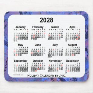 Mousepad Calendário de Natal de 2028 por Janz