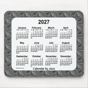 Mousepad Calendário de Ouros Negros 2027 por Janz