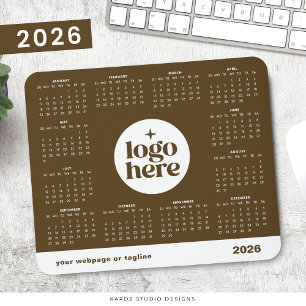Mousepad Calendário do Ano de Cheio Marrom com marca comerc