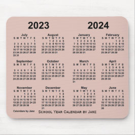 Mousepad Calendário do Ano Escolar 2023-2024 por Janz Thist