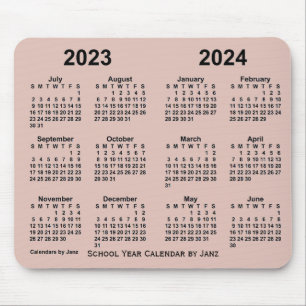 Mousepad Calendário do Ano Escolar 2023-2024 por Janz Thist
