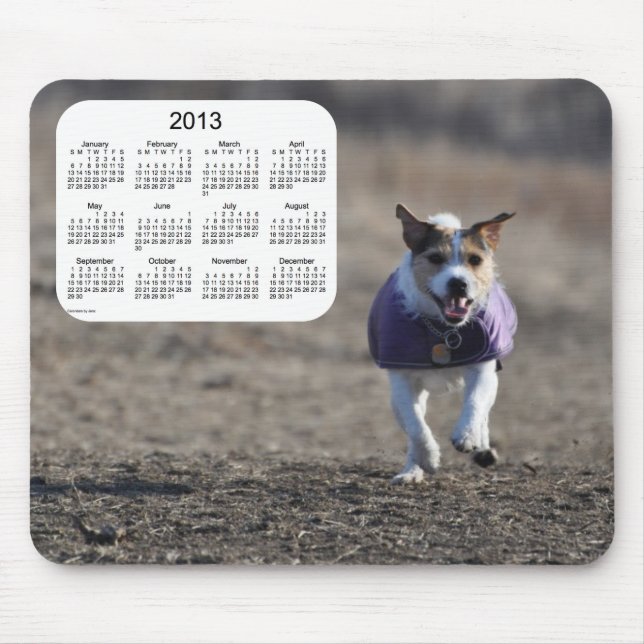 Mousepad Calendário dos Cães 2013 (Frente)