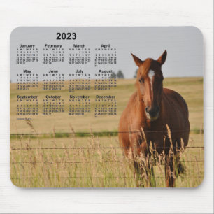 Mousepad Calendário dos Cavalos de 2023 por Janz