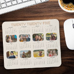Mousepad Calendário Fotográfico 2025 Ano de Cheio Beige Mou<br><div class="desc">Calendário de fotos 2025 com 8 fotos. Paleta de cor bege neutra com calendário de ano de cheio para vinte e cinco. Consulte a minha coleção de calendários personalizados para mais designs.</div>