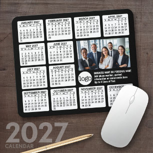 Mousepad Calendário - logotipo, foto-empresa