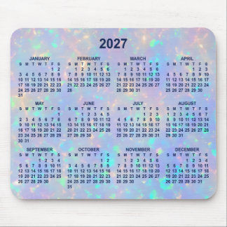 Mousepad Calendário Ombre Opala Azul-Pervinca Ano 2027