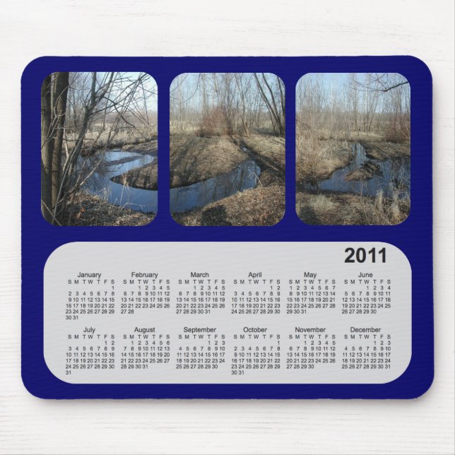 Mousepad Calendário Paisagístico 2011 (Frente)