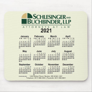 Mousepad Calendário Personalizado 2021 pelo Painel do Mous
