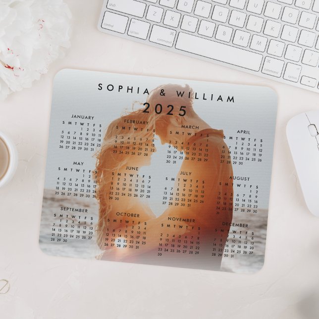 Mousepad Calendário Personalizado da Família Foto 2023 (Criador carregado)
