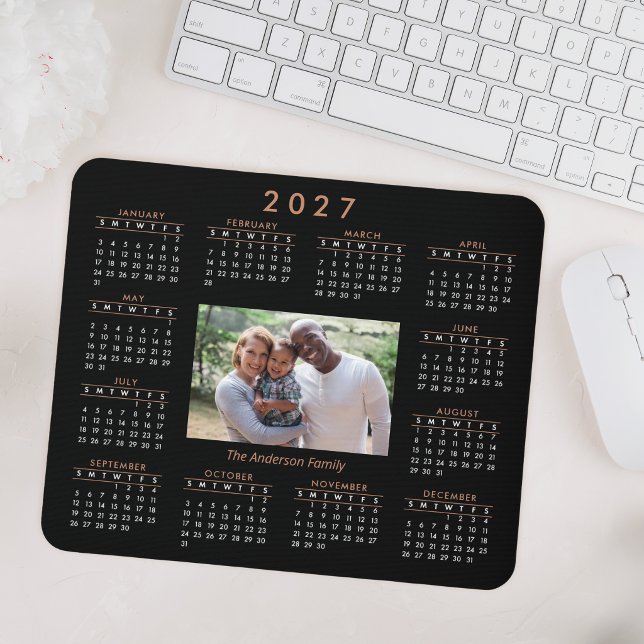 Mousepad Calendário Personalizado de Foto do Keepsasasaame  (Criador carregado)