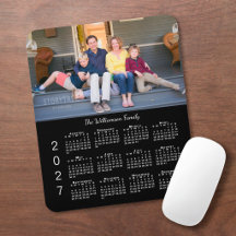 Calendário Personalizado de Fotos Preto 2027