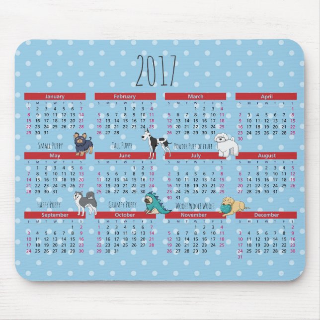 Mousepad Calendário Poem 2017 (Frente)
