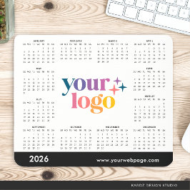 Mousepad Calendário Promocional de 2026 com Logotipo Person
