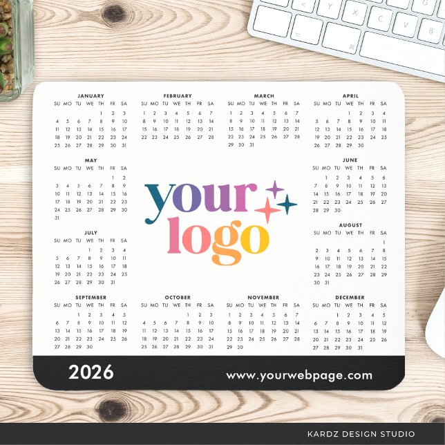 Mousepad Calendário Promocional Personalizado com Logotipo  (Criador carregado)