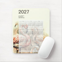 Calendário Tropical Rebanho Flamingo Vibrante 2027