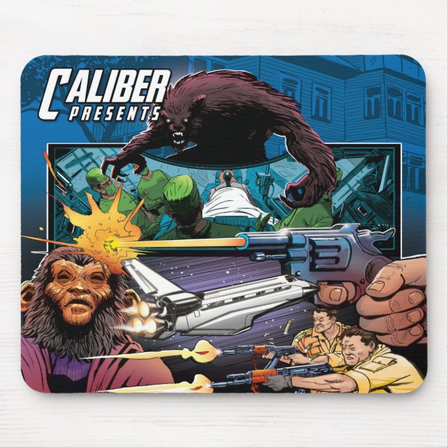 Mousepad Caliber Apresenta o teclado do rato V5 (Frente)