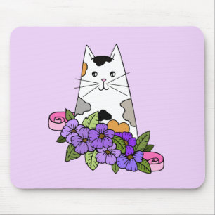 Mousepad Calico Cat Cute