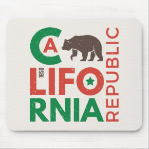 Mousepad Califórnia com logotipo do urso de urso