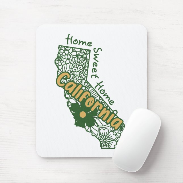 Mousepad California Floral Doodles (Com mouse)